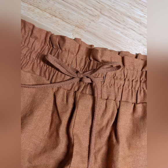 A New Day - Women's burnt orange high-waisted pull-on shorts - Picture 5 of 6